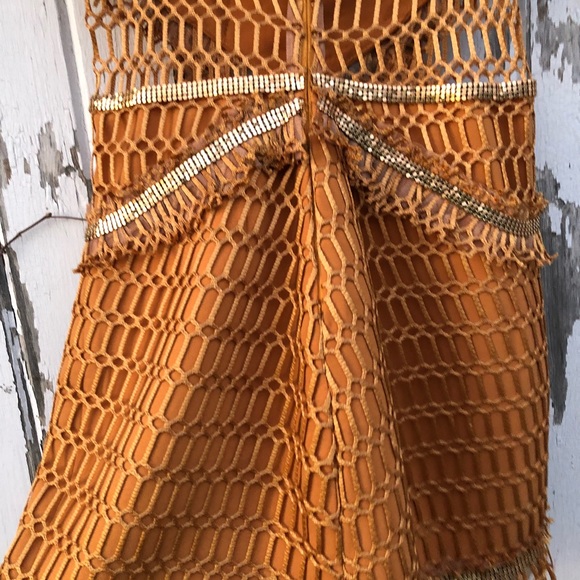 Raisa Vanessa Chainmail Mini Dress 36 XS Fringe - Picture 8 of 15